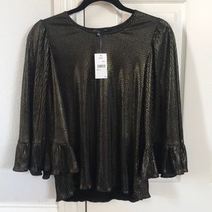 Black and Gold Blouse